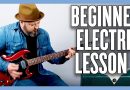 Beginner Electric Guitar Lesson (1 FINGER POWER CHORDS)