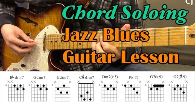 Jazz Blues Chord Soloing (With Chord Boxes) – Guitar Lesson